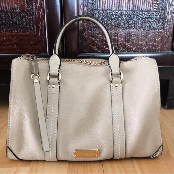 Burberry Handbags - FINAL PRICE Authentic Burberry Leather Bowling Bag